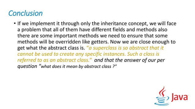 Abstraction in java [abstract classes and Interfaces | PPTX