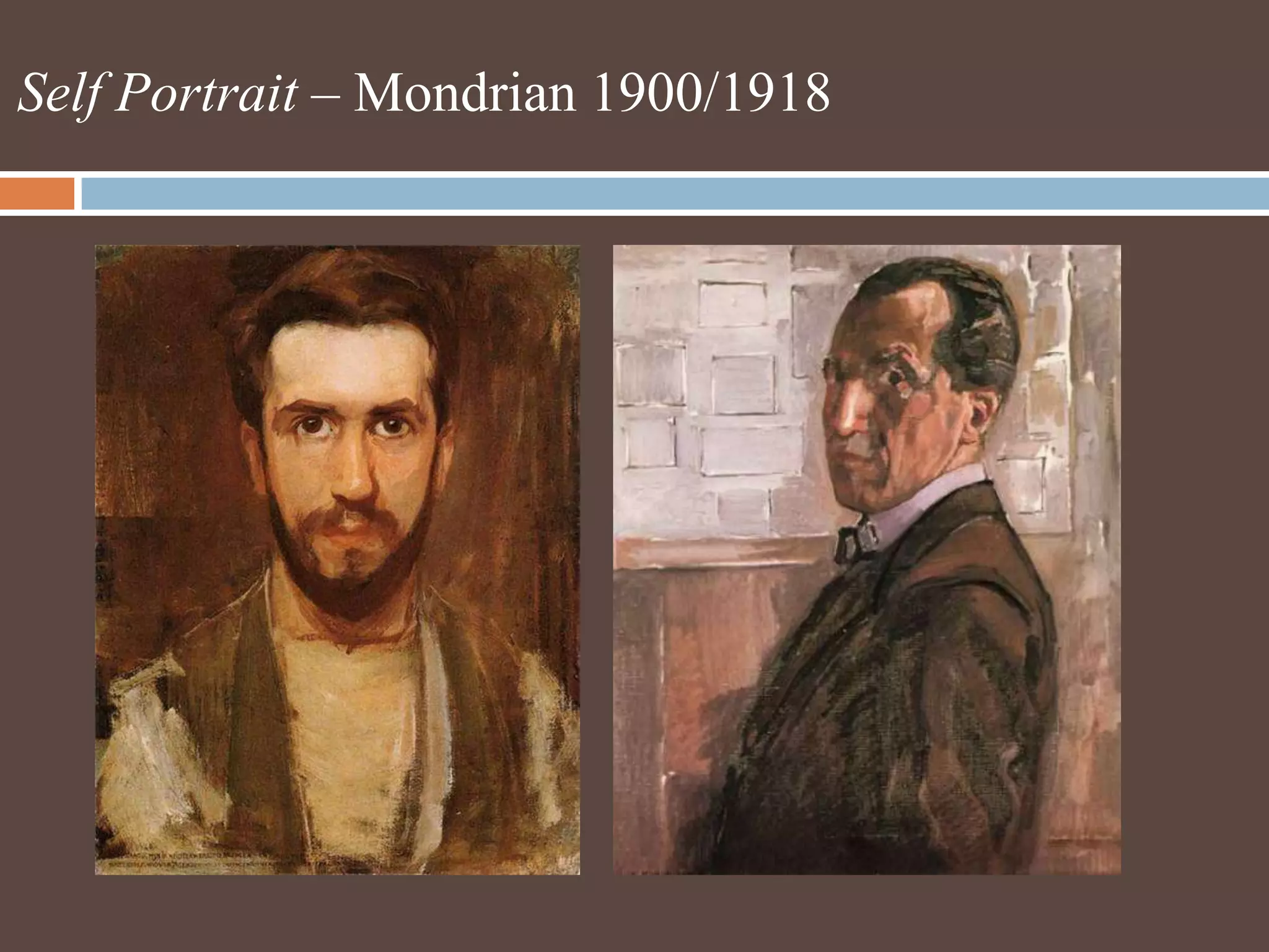 Self Portrait – Mondrian 1900/1918
