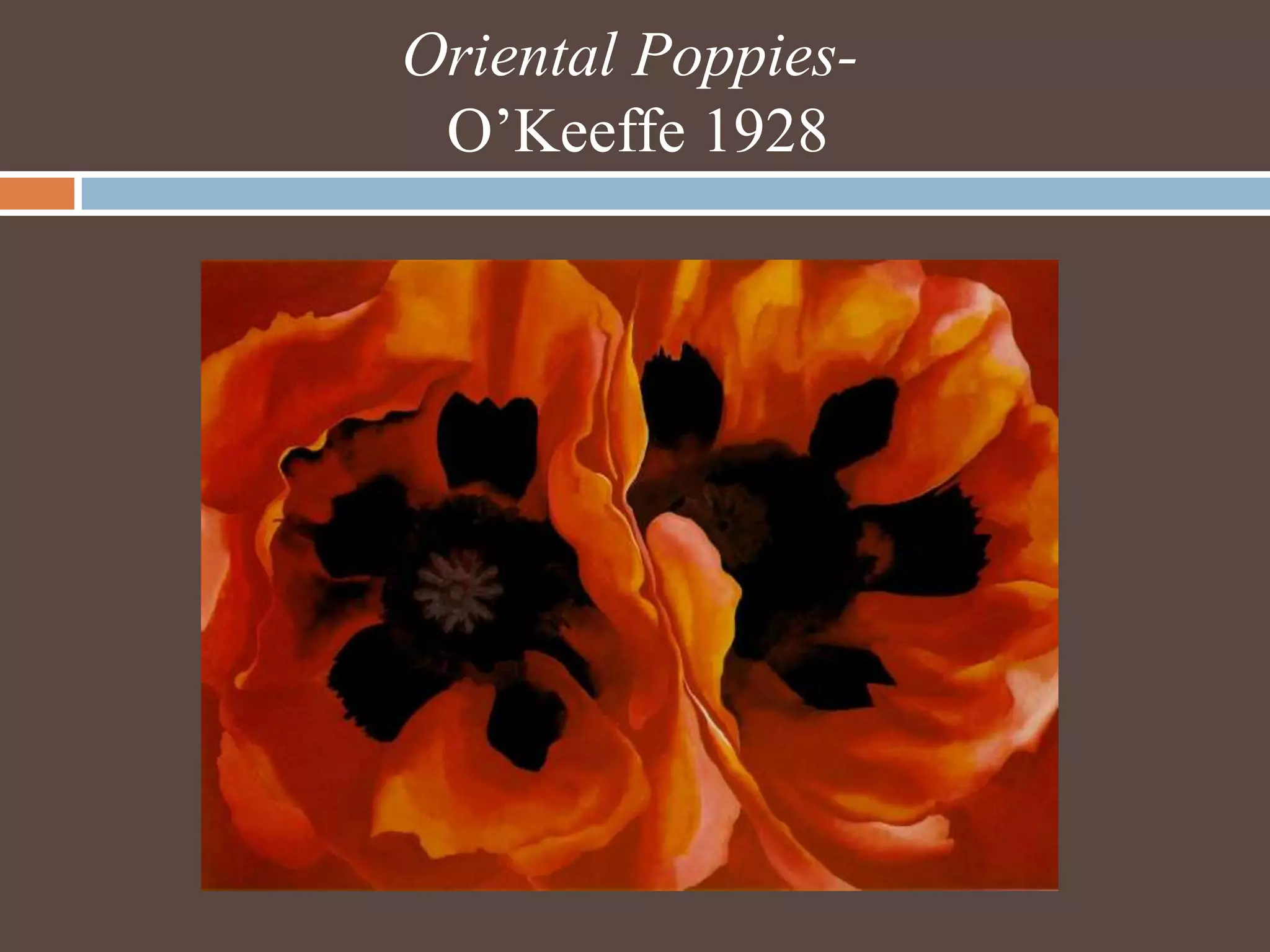 Oriental Poppies-O’Keeffe 1928