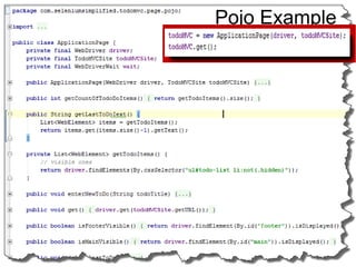 Pojo Example 
21 
 