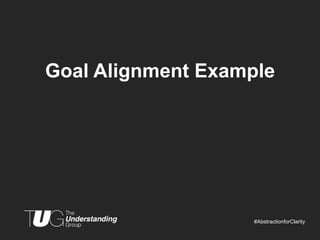 Goal Alignment Example




                   #AbstractionforClarity
 