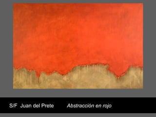 S/F Juan del Prete   Abstracción en rojo
 