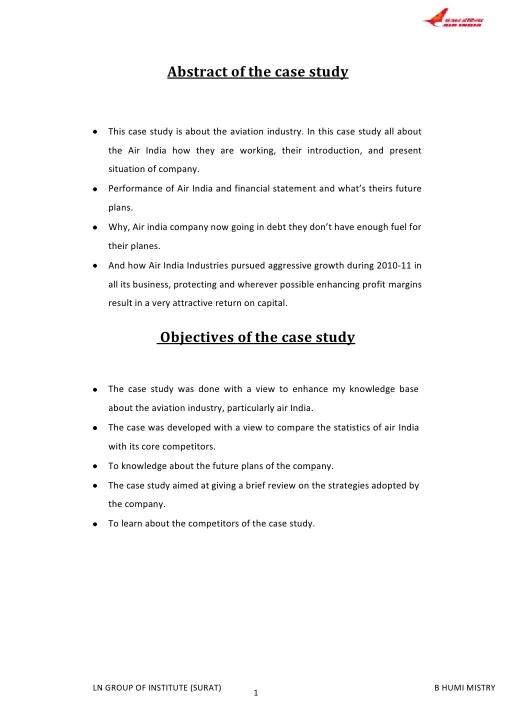 example case study abstract