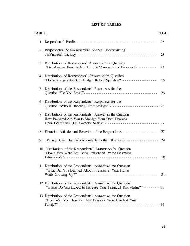 Phd thesis on financial literacy