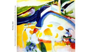 The
Cow,
1910
https://en.wikipedia.org/wiki/Wassily_Kandinsky#/media/File:Vassily_Kandinsky,_1910_-_The_Cow.jpg
 