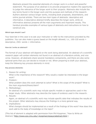 Abstract Basics | PDF