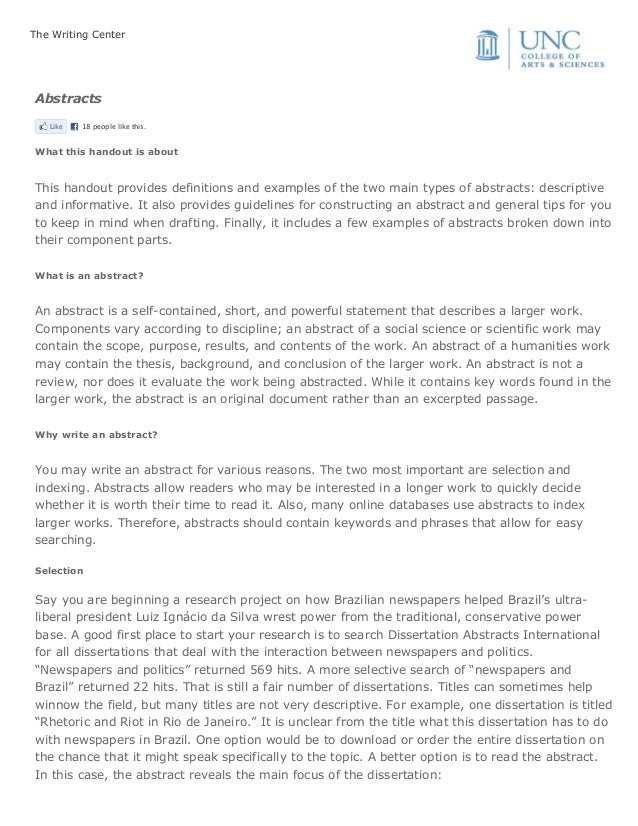 abstract basics apa format writing