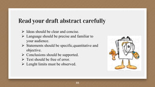 Abstracted Statement Abstract writing for formal writing | PPTX