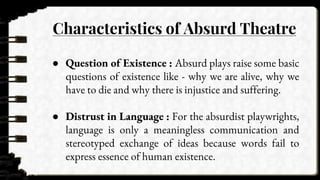 theater of absurd characteristics