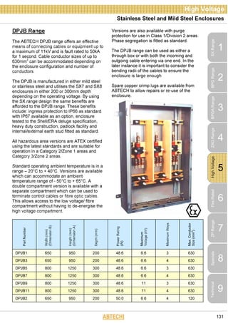 CABLE JOINTS, CABLE TERMINATIONS, CABLE GLANDS, CABLE CLEATS
FEEDER PILLARS, FUSE LINKS, ARC FLASH, CABLE ROLLERS, CUT-OUTS
11KV 33KV CABLE JOINTS & CABLE TERMINATIONS
FURSE EARTHING
www.cablejoints.co.uk
Thorne and Derrick UK
Tel 0044 191 490 1547 Fax 0044 191 477 5371
Tel 0044 117 977 4647 Fax 0044 117 9775582