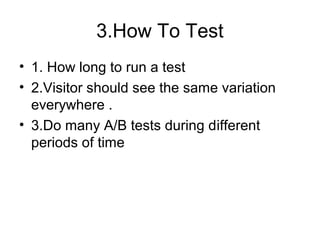 Ab test | PPT