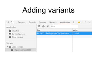 Adding variants
 