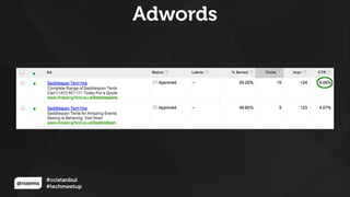 @rssems
#ccistanbul
#techmeetup
Adwords
 