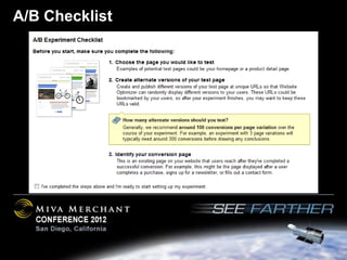 A/B Checklist
 