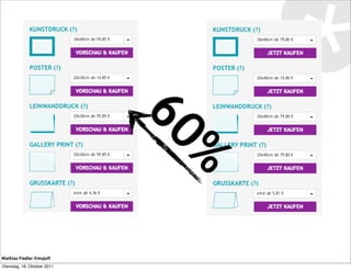 60
                               %
Mathias Fiedler @majoﬁ
Dienstag, 18. Oktober 2011
 