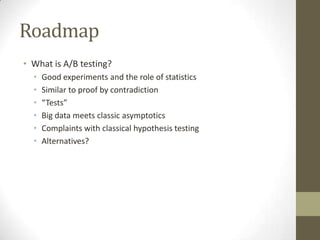 Crash Course in A/B testing | PPTX