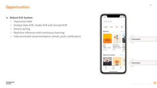 25
Proprietary, Confidential, & Thoughtful
Opportunities
● Robust E2E System
○ Impression data
○ Analyze data drift, model drift and concept drift
○ Smart caching
○ Real time inference with continuous learning
○ Interconnected recommendation (email, push, notification)
Proprietary, Confidential, & Thoughtful
Personalized
Personalized
25
 