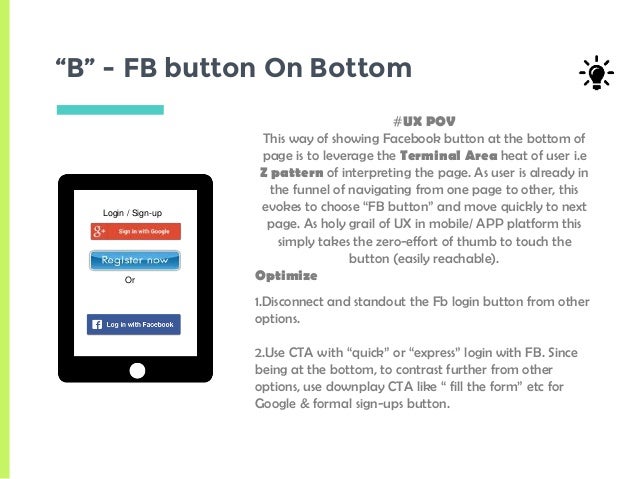 Ab Test To Optimize Facebook Login And Share