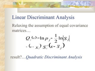 Linear Discriminant Analysis and Its Variations | PPT