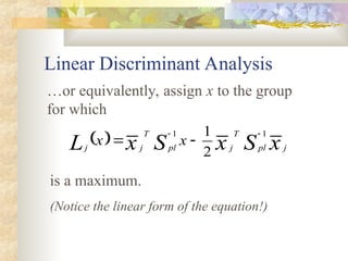 Linear Discriminant Analysis and Its Variations | PPT