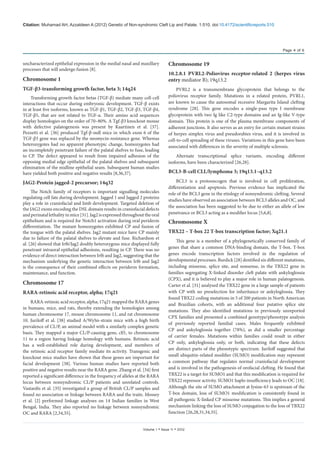Genetic Of Nonsyndromic Cleft Lip And Palate | PDF