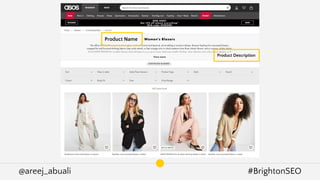 @areej_abuali #BrightonSEO
Product Name
Product Description
 