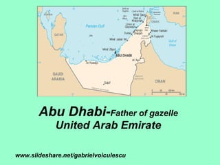Abu Dhabi- Father of gazelle United Arab Emirate www.slideshare.net/gabrielvoiculescu 