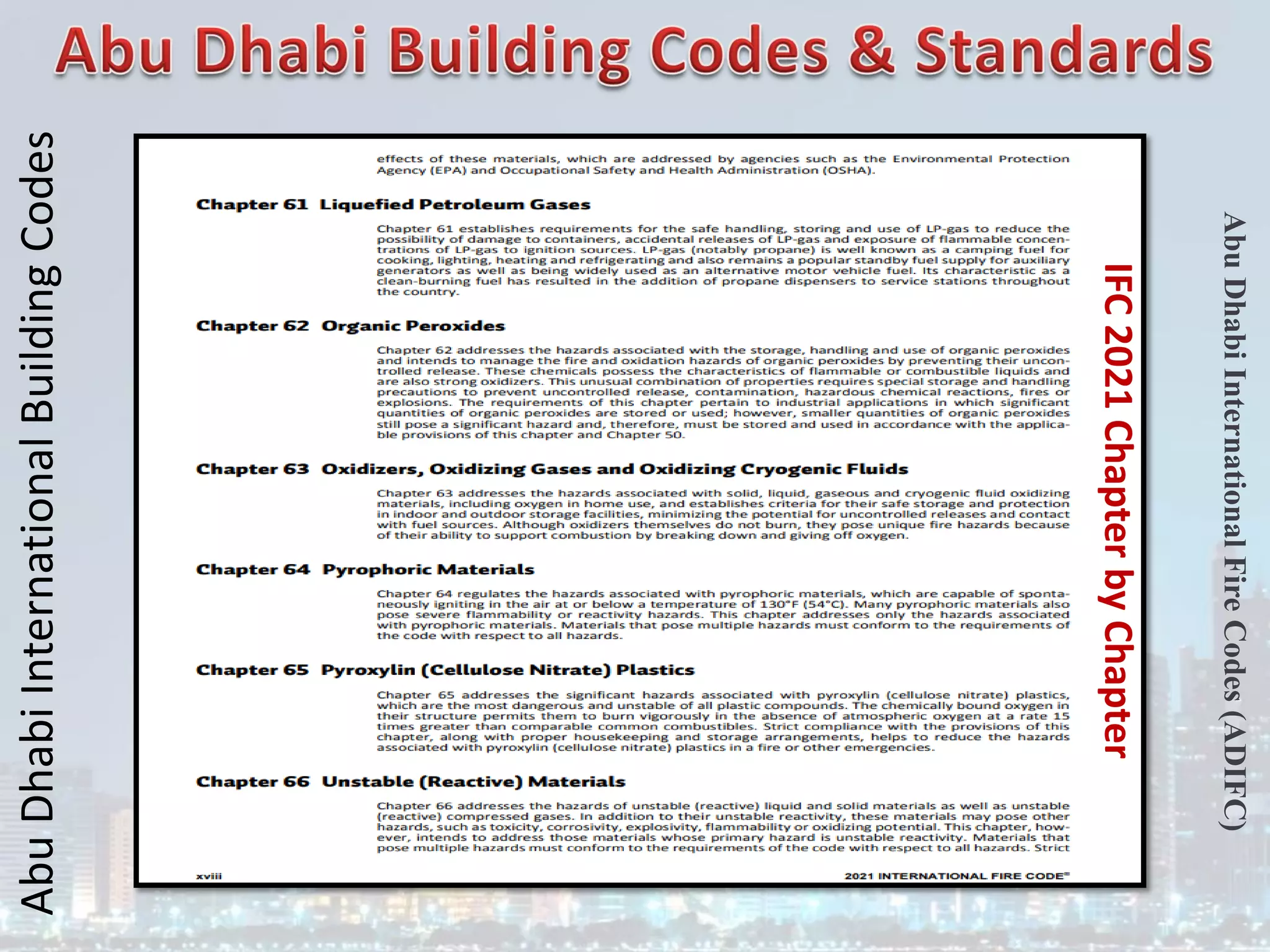 Abu
Dhabi
International
Building
Codes
Abu
Dhabi
International
Fire
Codes
(ADIFC)
IFC
2021
Chapter
by
Chapter
 