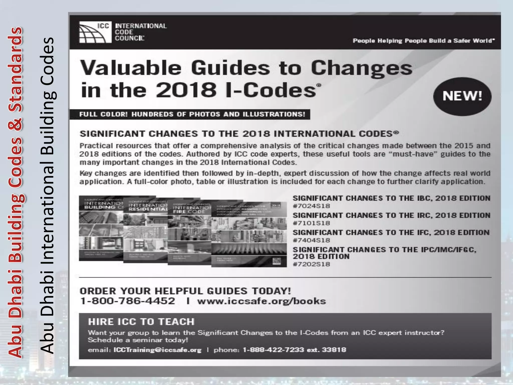 Abu
Dhabi
International
Building
Codes
 