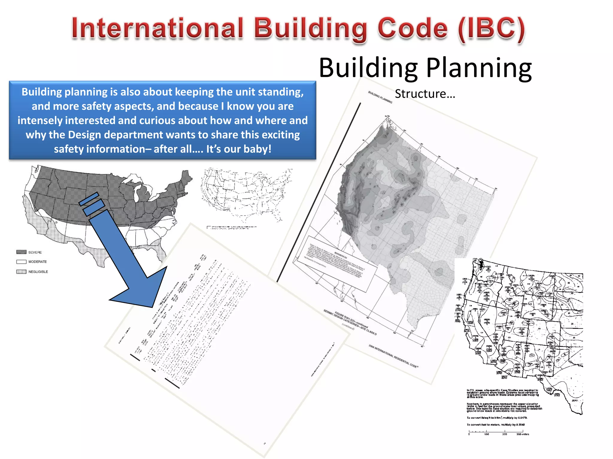 Building Planning
Structure…
Building planning is also about keeping the unit standing,
and more safety aspects, and because I know you are
intensely interested and curious about how and where and
why the Design department wants to share this exciting
safety information– after all…. It’s our baby!
 