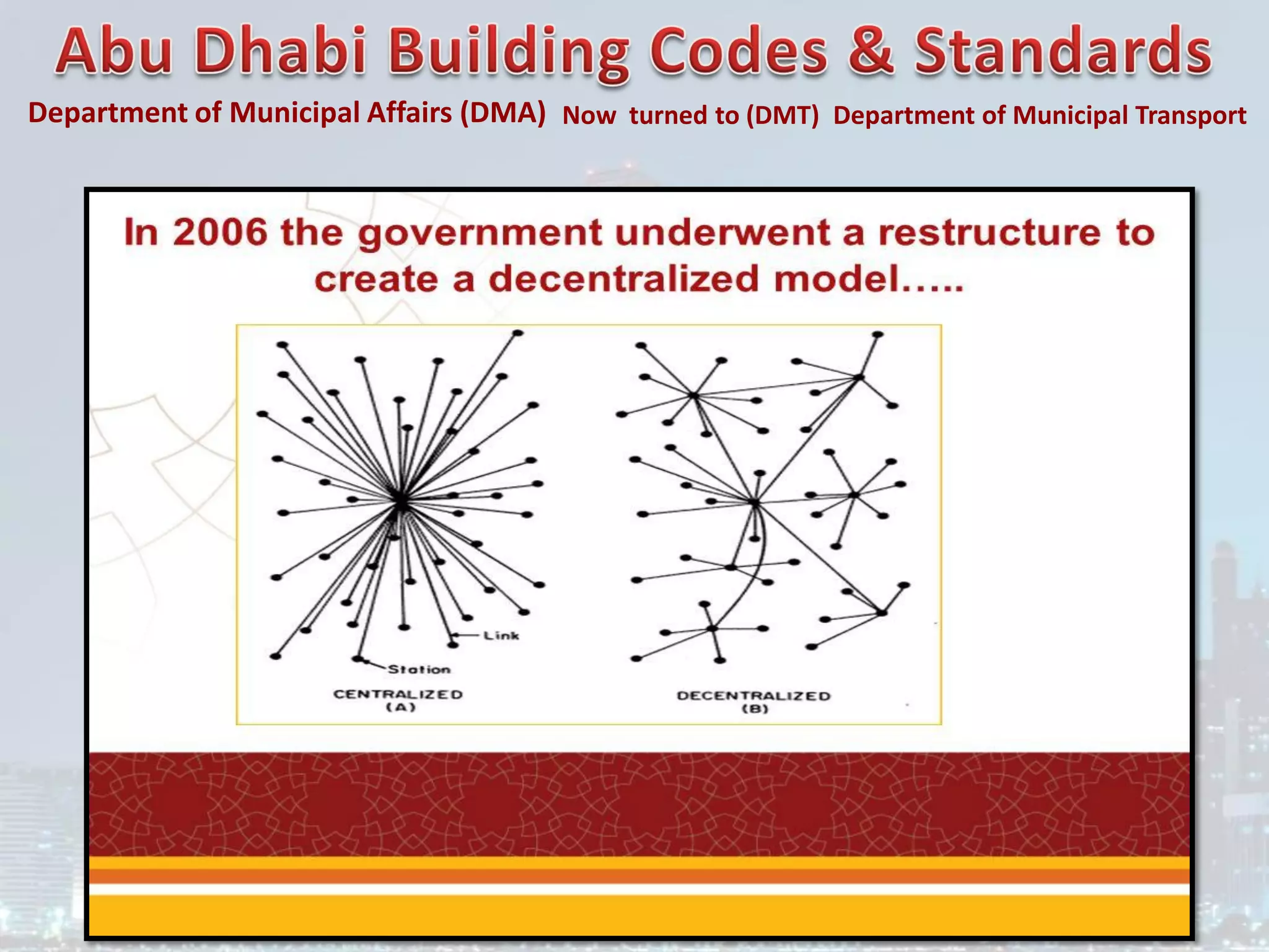 Department of Municipal Affairs (DMA) Now turned to (DMT) Department of Municipal Transport
 