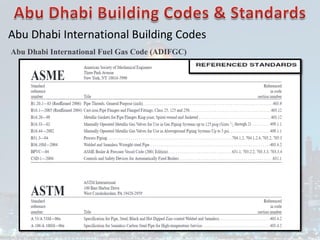 Abu Dhabi International Building Codes
Abu Dhabi International Fuel Gas Code (ADIFGC)
 