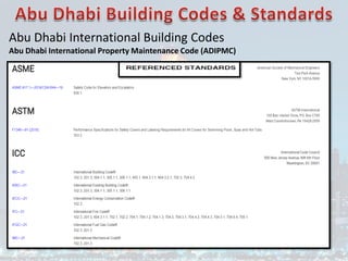 Abu Dhabi International Building Codes
Abu Dhabi International Property Maintenance Code (ADIPMC)
 