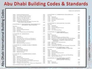 Abu
Dhabi
International
Building
Codes
Abu
Dhabi
International
Fire
Codes
(ADIFC)
 