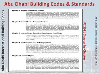 Abu
Dhabi
International
Building
Codes
Abu
Dhabi
International
Fire
Codes
(ADIFC)
IFC
2021
Chapter
by
Chapter
 
