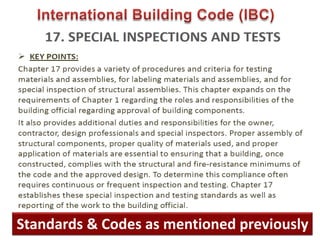 480
Standards & Codes as mentioned previously
 