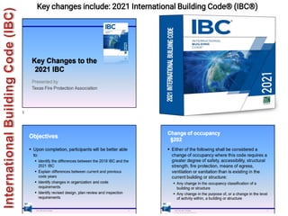 536
Key changes include: 2021 International Building Code® (IBC®)
 