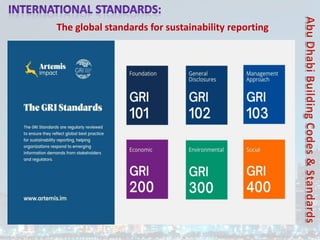 The global standards for sustainability reporting
 