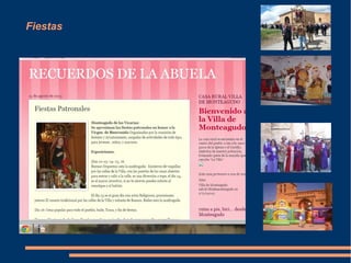Fiestas 
 
