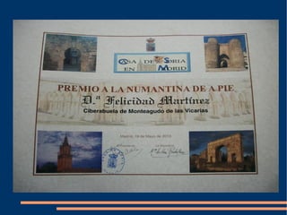 Homenaje de AMFAR a Felicidad blog Recuerdos de la abuela