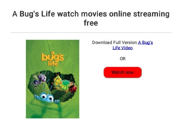 A Bug's Life Watch Online Free