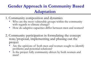 Gender and climate change adaptation | PPT
