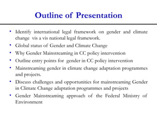 Gender and climate change adaptation | PPT