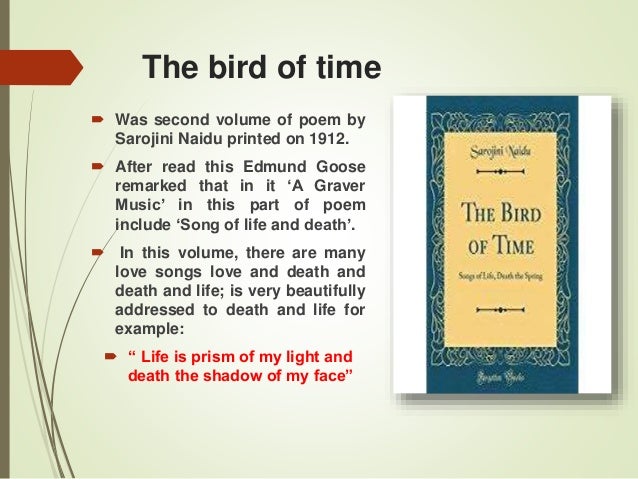 Sarojini Naidu As A Poet