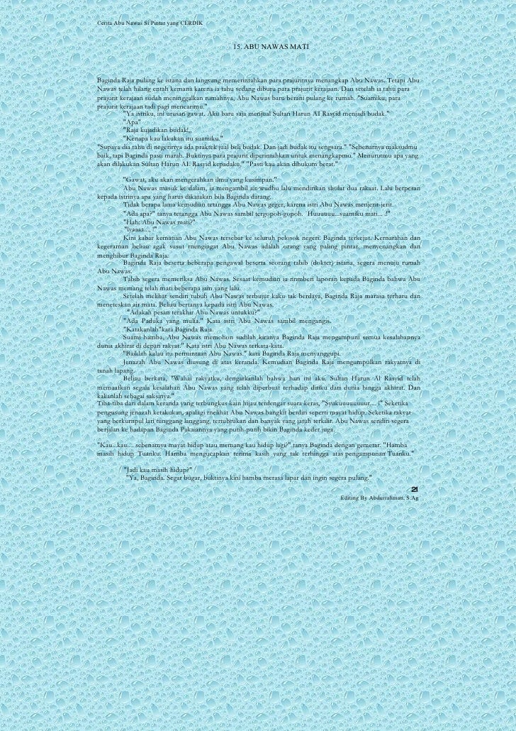 Cerita ABU NAWAS