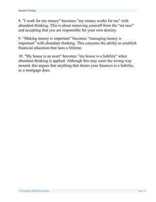 Abundant thinking | PDF
