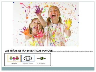 LAS NIÑAS ESTÁN DIVERTIDAS PORQUE …………………………………………………….
 