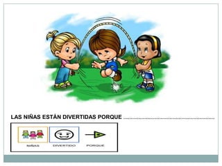 LAS NIÑAS ESTÁN DIVERTIDAS PORQUE …………………………………………………….
 