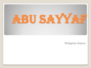 Abu Sayyaf Philippine History 