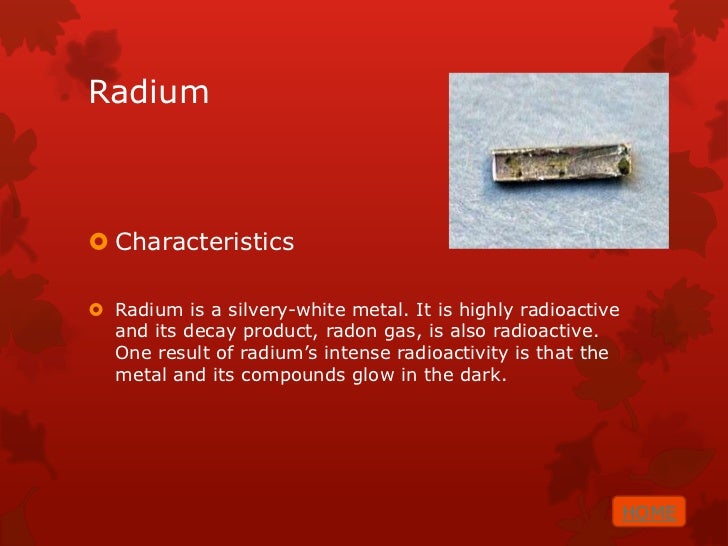 facts about radium facts about radium